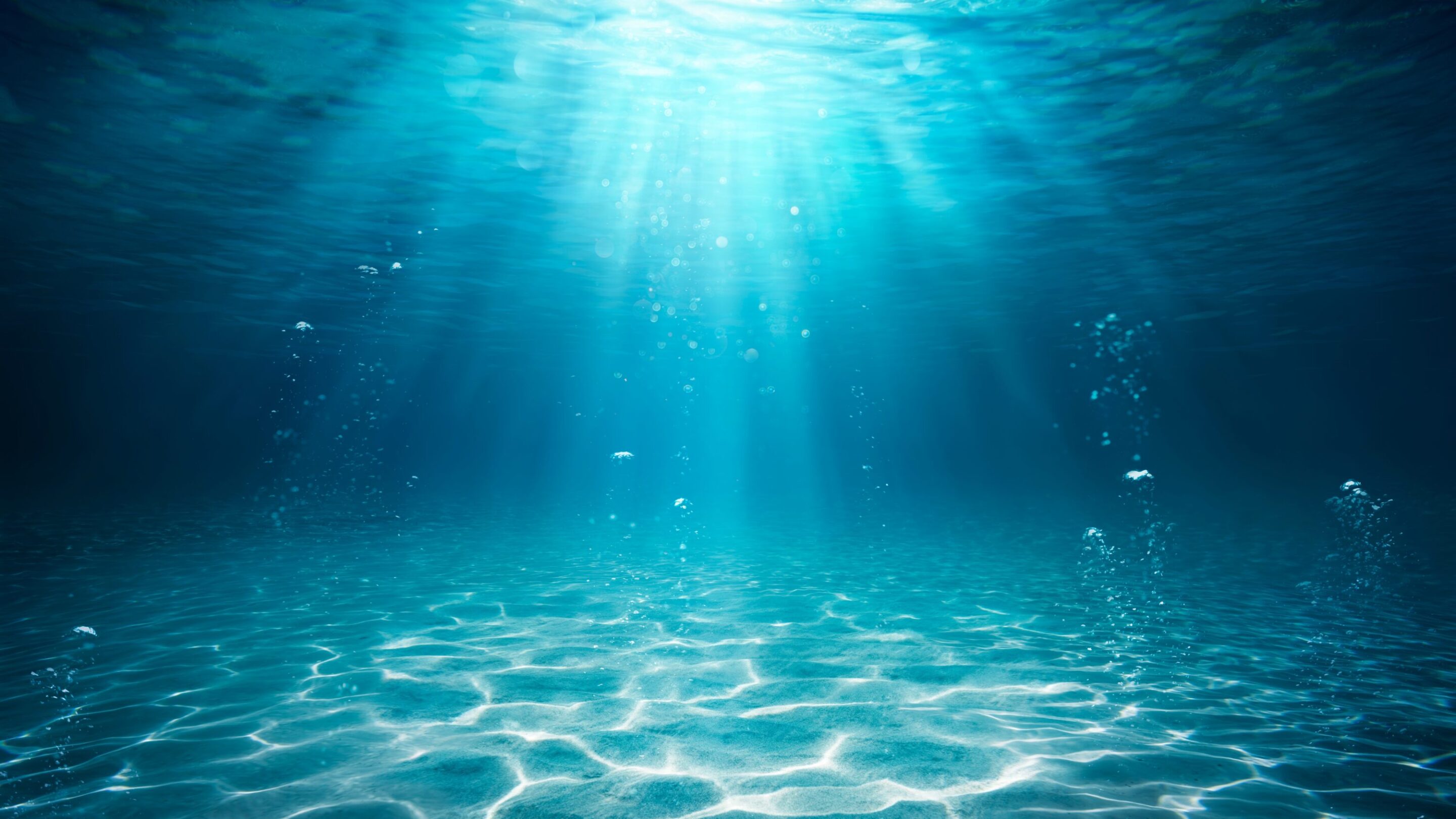 Underwater,Sea,-,Deep,Abyss,With,Blue,Sun,Light